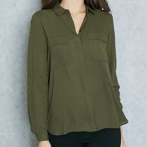 Dorothy Perkins Pocket Detail Shirt - Olive